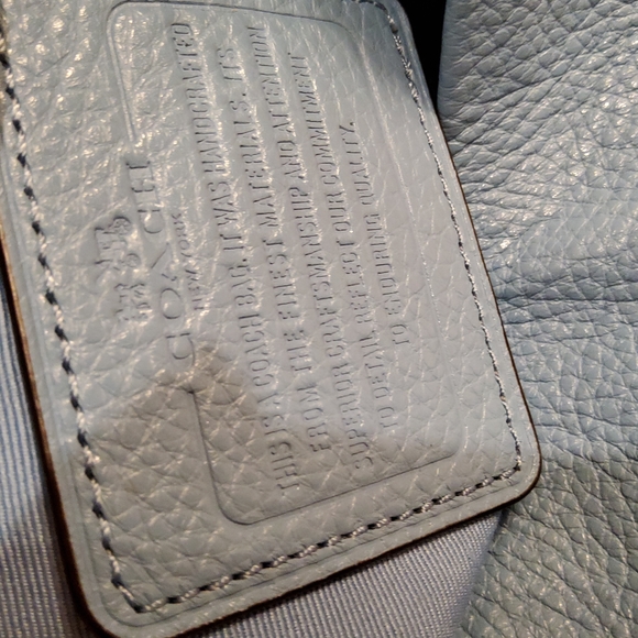 Coach Bags Coach Leather Baby Blue Shoulder Bag And Wallet Poshmark